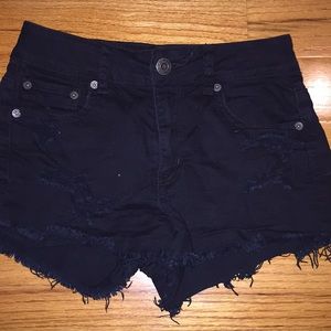 American eagle black shorts size 2